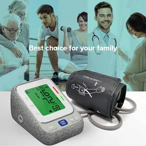 Automatic Upper Arm Digital Blood Pressure Monitor - Portable Healthcare Device with LED Screen, Accurate Readings, Household Home BP Machine FC-BP110