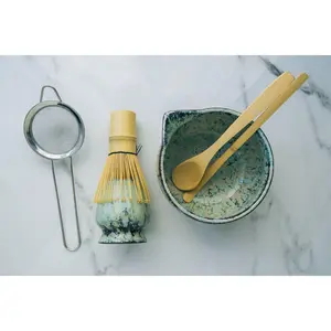 Matcha Tea Ceremony Set – Green Traditional 6-Piece Japanese Kit