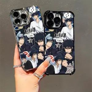 Jujutsu Kaisen Fushiguro Megumi Anime Fan Phone Case Cute Pretty Boy Artwork for Halloween Christmas Gift Compatible with iPhone 11/12/13/14/15/16 (Pro Max/Plus)