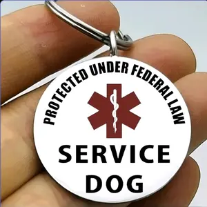 Hot Cute Animal Keychain – Service Dog Protected by Federal Law