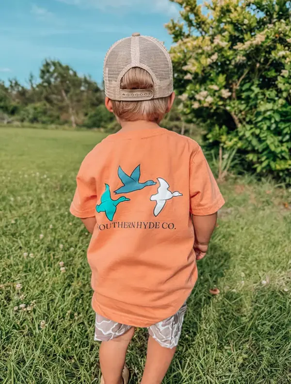 Simple Mallard youth and adult shirt, father's day gift, country boy clothes, baby boy clothes, family shirt, summer tee