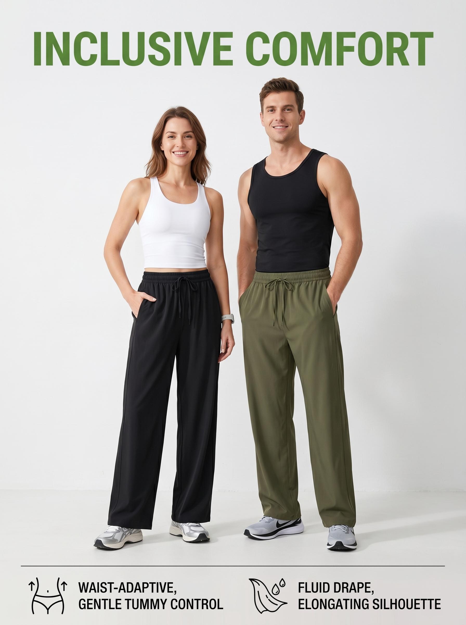CAONAT 2.0 air conditioning pants, Ice Cooling Straight Pants, Unisex Lightweight Breathable Stretch Basic Plain All-Seasons Summer Casual Trousers CAONAT 2.0 air conditioning pants, Ice Cooling Straight Pants, Unisex Lightweight Breathable Stretch Basic Plain All-Seasons Summer Casual Trousers