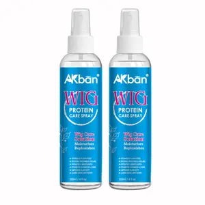 AKban Wig Protein Care Spray for Synthetic & Natural Wigs - Smooth Anti-Frizz Hydrates Moisturizes Cleans Extends Life - Gentle Formula Enhances Shine