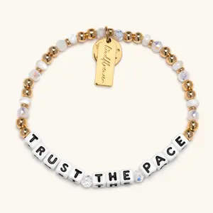 Little Words Project - Trust the Pace Bracelet by Gabby Thomas – Trackable Kindness Bracelet, Gives Back – Choose Your Size