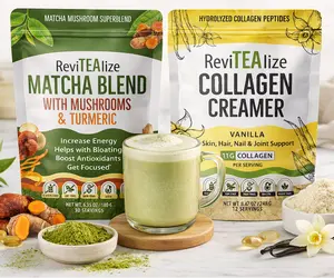 Matcha Mushroom Blend & Collagen Creamer Vanilla - BUNDLE Matcha Mushroom Blend & Collagen Creamer Vanilla - BUNDLE