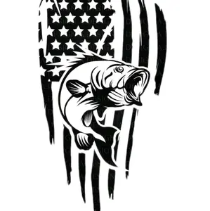 American Fishing Decal