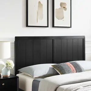 Modway Robbie King Wood Headboard in Black