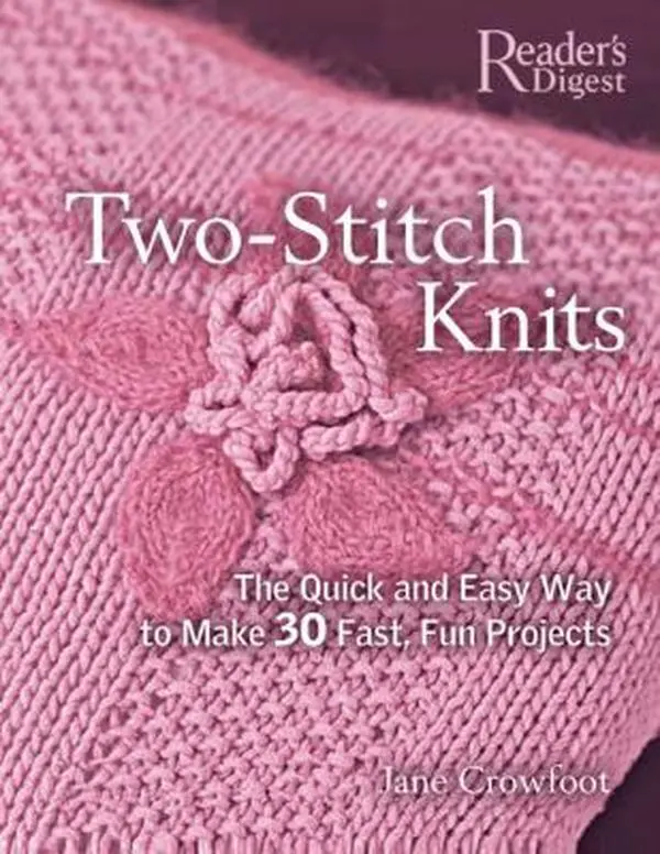 USED Book - Two-Stitch Knits: The Quick and Easy Way to Make 50 Fast and Fun Projects by Crowfoot, Jane (Spiral-bound) - english