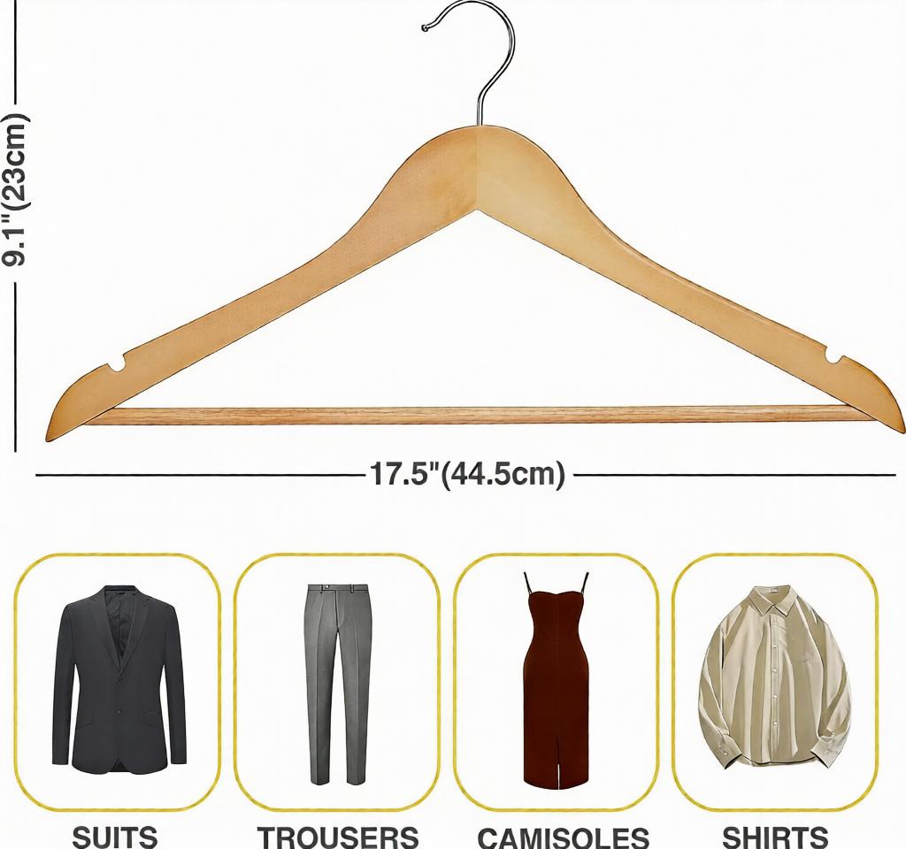 10pcs/20pcs/100pcs Wooden Hangers,Clothes Hanger for Daily Used,Smooth Finish Wood Hanger with Precisely Cut Notches,Coat Hangers, Heavy Duty Hanger for Shirt Suit Dress (Natural) 10pcs/20pcs/100pcs Wooden Hangers,Clothes Hanger for Daily Used,Smooth Finish Wood Hanger with Precisely Cut Notches,Coat Hangers, Heavy Duty Hanger for Shirt Suit Dress (Natural)