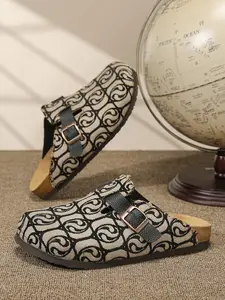 Women's Luxury Cork Slippers, Men's Casual One-Step Slide Slip-On Shoes, Fashion Plaid Denim Mesh Design, Comfortable All Season Sandals, Footwear