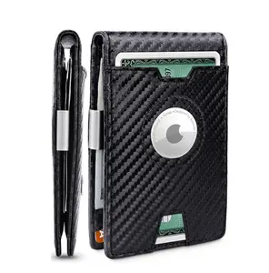 Men's AirTag Wallet with Money Clip & RFID Blocking wallet men wallets  for men gift money clip