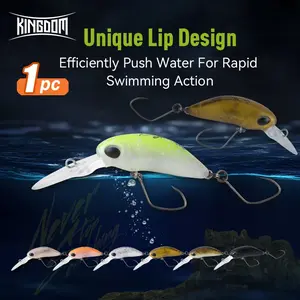 1pc Floating Minnow Micro Lure 1.7g/1.85g, Micro Fishing Long Casting, With Noisy Beads, Specialized for Bass and Trout, Anti-rust Single Hook, ABS Material, Stream Micro Fishing Gear, Fishing Lure Fishing Gift