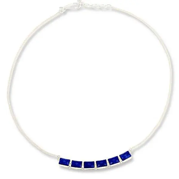 Mine Finds by Jay King Sterling Silver Faceted Blue Lapis Chain Necklace