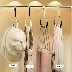 Hat Storage - Easy to Install Wall Mounted Bracket, Multi functional Storage Solution for Baseball Hats, Scarves, and Belts - Wardrobe Decoration, Durable Structure, Practical Hooks