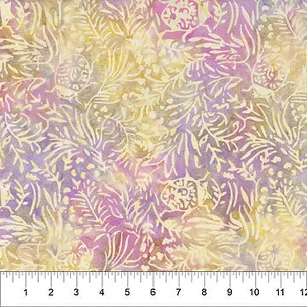 Fabric Northcott Yellow/Pink Ladybug Meadow Banyan Batiks by the Quarter Yard 83651-81