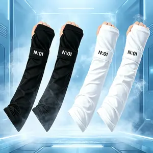 2 pairs Summer Cooling Arm Sleeves, Lightweight Sports UV Protection Sleeves for Men & Women, Fingerless Cycling Arm Covers, Essential Outdoor Sun Protection Gear for Running, Golf & Cycling