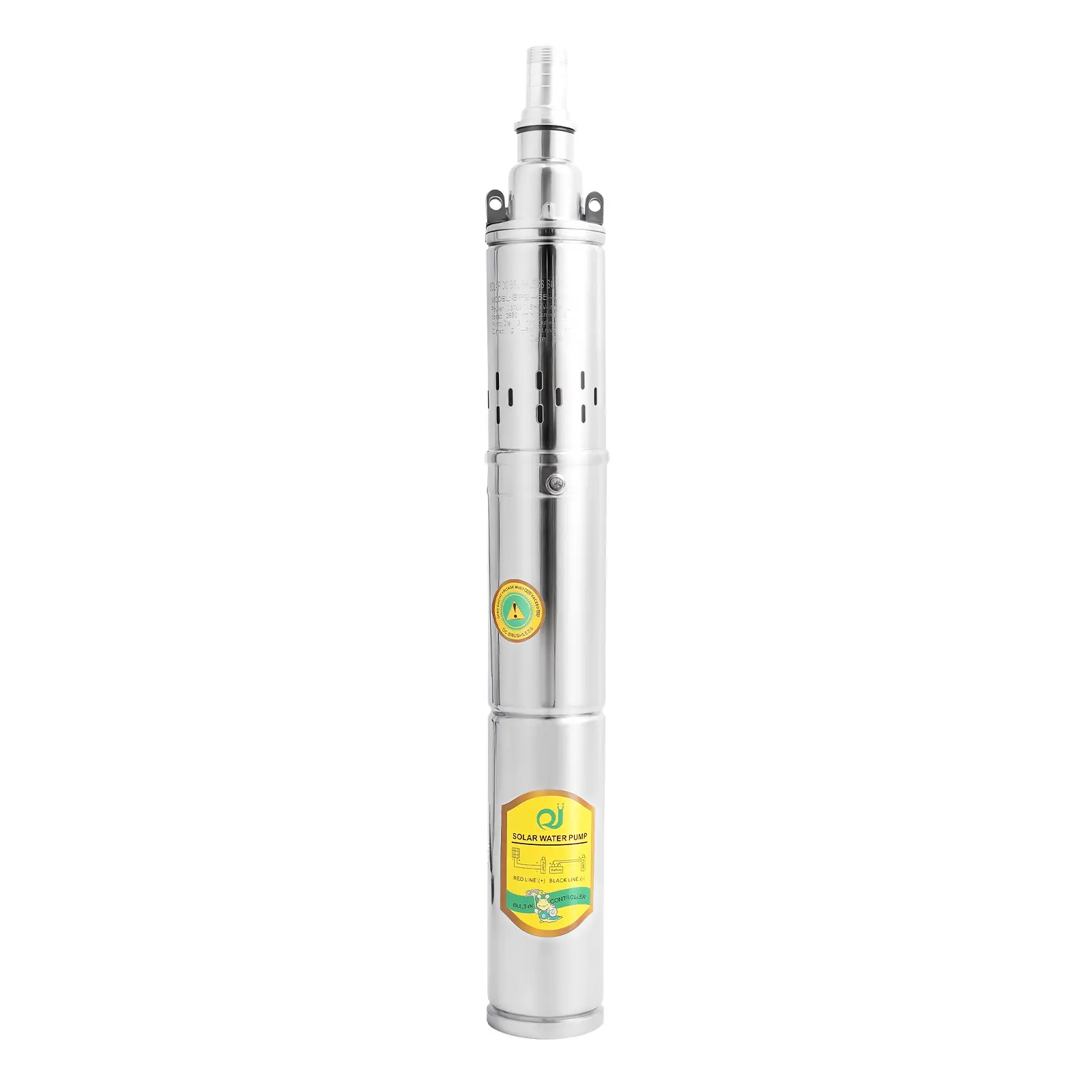 0.5HP Stainless Steel Deep Well Submersible Pump with 213ft Max Head & Overheat Protection, 2850RPM Pure Copper Motor for Home Water Supply, Agricultural Irrigation, Garden Landscaping