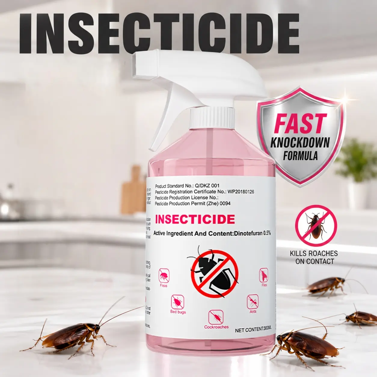 Cockroach Control Bait – Powerful Home Pest Control Formula Helps Target Roaches in Kitchens, Bathrooms, Cabinets & Hidden Areas, Easy Placement Design with Low Odor Solution for Everyday Household Use