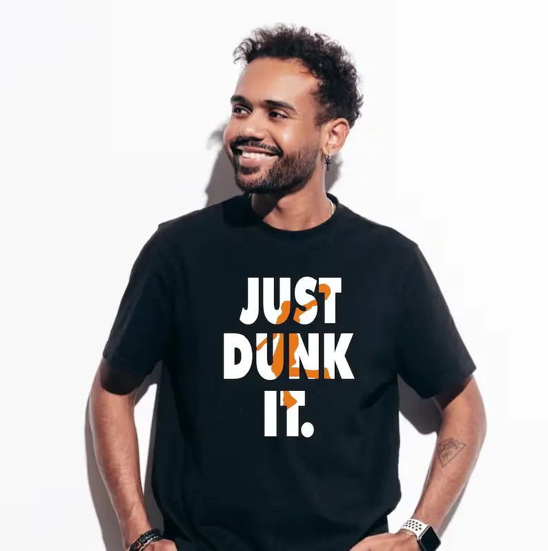 Just Dunk It Basketball T-Shirt – Men’s Basketball Tee, Youth Basketball Shirt, Birthday Present for Him