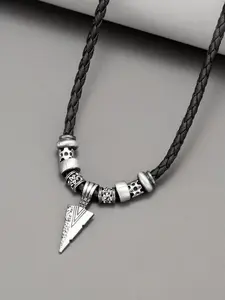 Textured Triangle Charm Necklace –  Streetwear Jewelry Gift