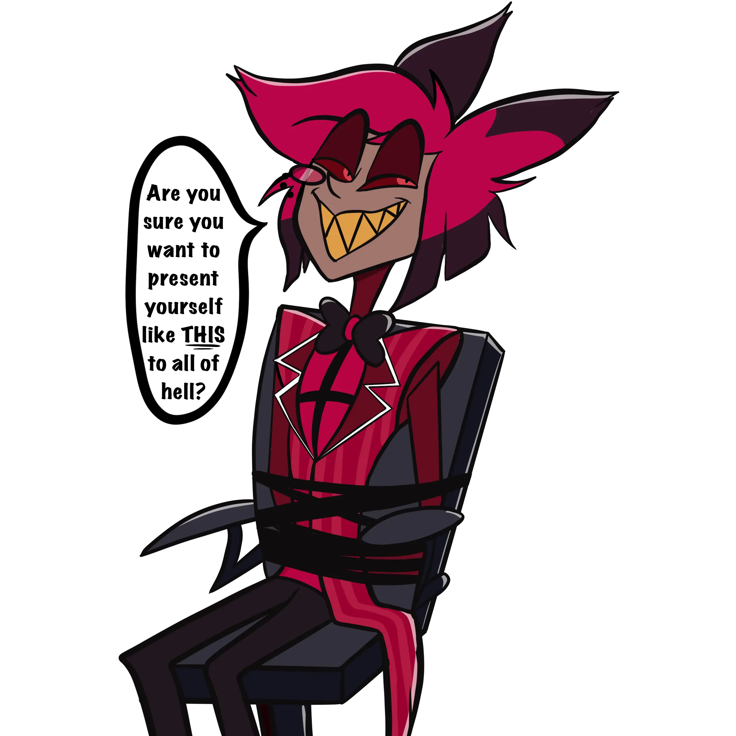 Are you sure? Alastor Sticker
