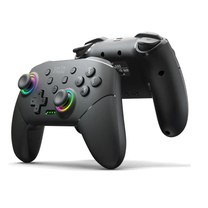 Controller wireless, Pro controller compatible with Switch/Lite/OLED/PC, one click pairing game controller, Multi Platform Controller, Wireless Gamepad, Wireless Gaming Controller, Wireless Game Controllers, with 8-color RGB LED
