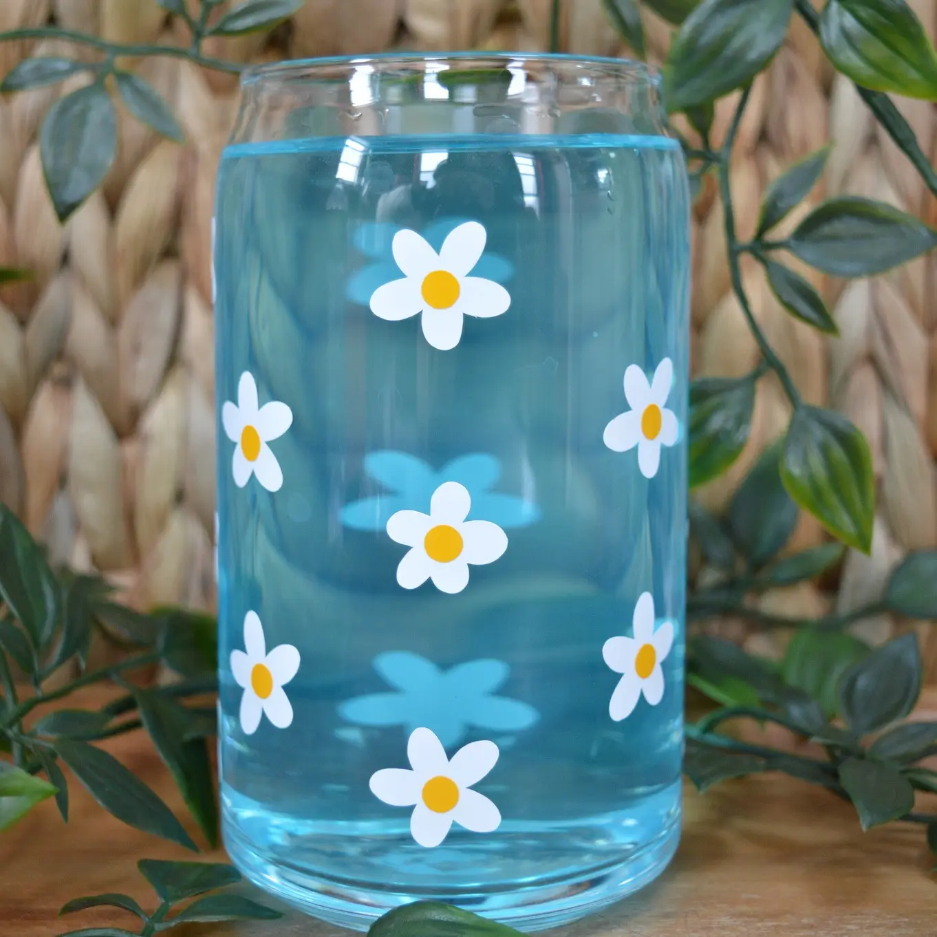 Cute Mini Daisy Glass Cup Cute Mini Daisy Glass Cup