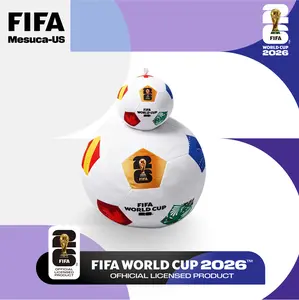 FIFA Licensed Soccer Ball Pillow - 11cm Soft Plush Cushion for Sports Fans, Home Decoration Gift,summerwins