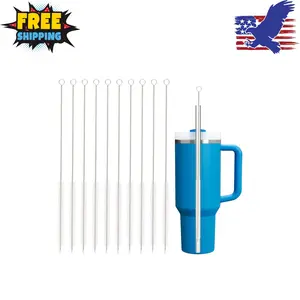 Straw Cleaner Brush for Stanley, 10Pcs Extra Long Straw Cleaning Brush for 40oz 30oz 20oz 14oz