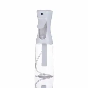 Home Spray Bottle for Hair (10.1oz/200ml) - Continuous Empty Ultra Fine Plastic Water Mist Sprayer – For Hairstyling, Cleaning, Salons, Plants, Essential Oil Scents & More - White