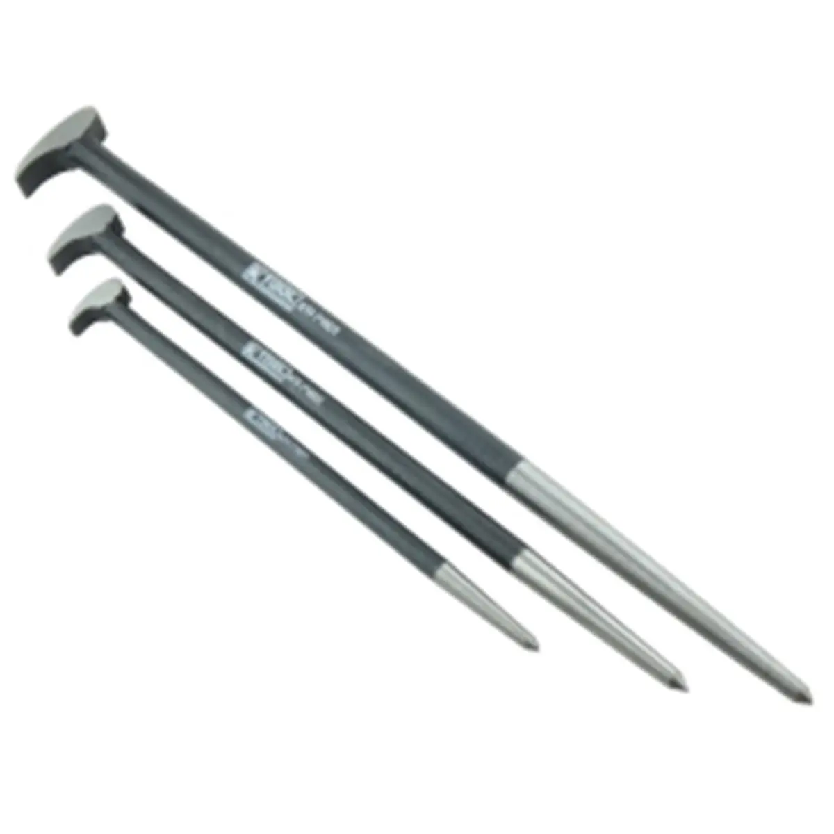 212 MAIN 3-Piece Roll Head Ladyfoot Pry Bar Set, Heavy-Duty Hardware Tool for Demolition & Prying Tasks