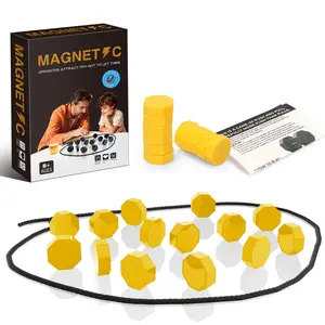 Portable Board Game Set with 20 Pieces and String, Multiplayer Strategy Puzzle Game, Perfect Gift for Adults, Family Gatherings, Travel, Fun Tabletop Game