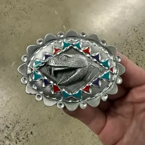 Vintage 1990s Rattlesnake Belt Buckle