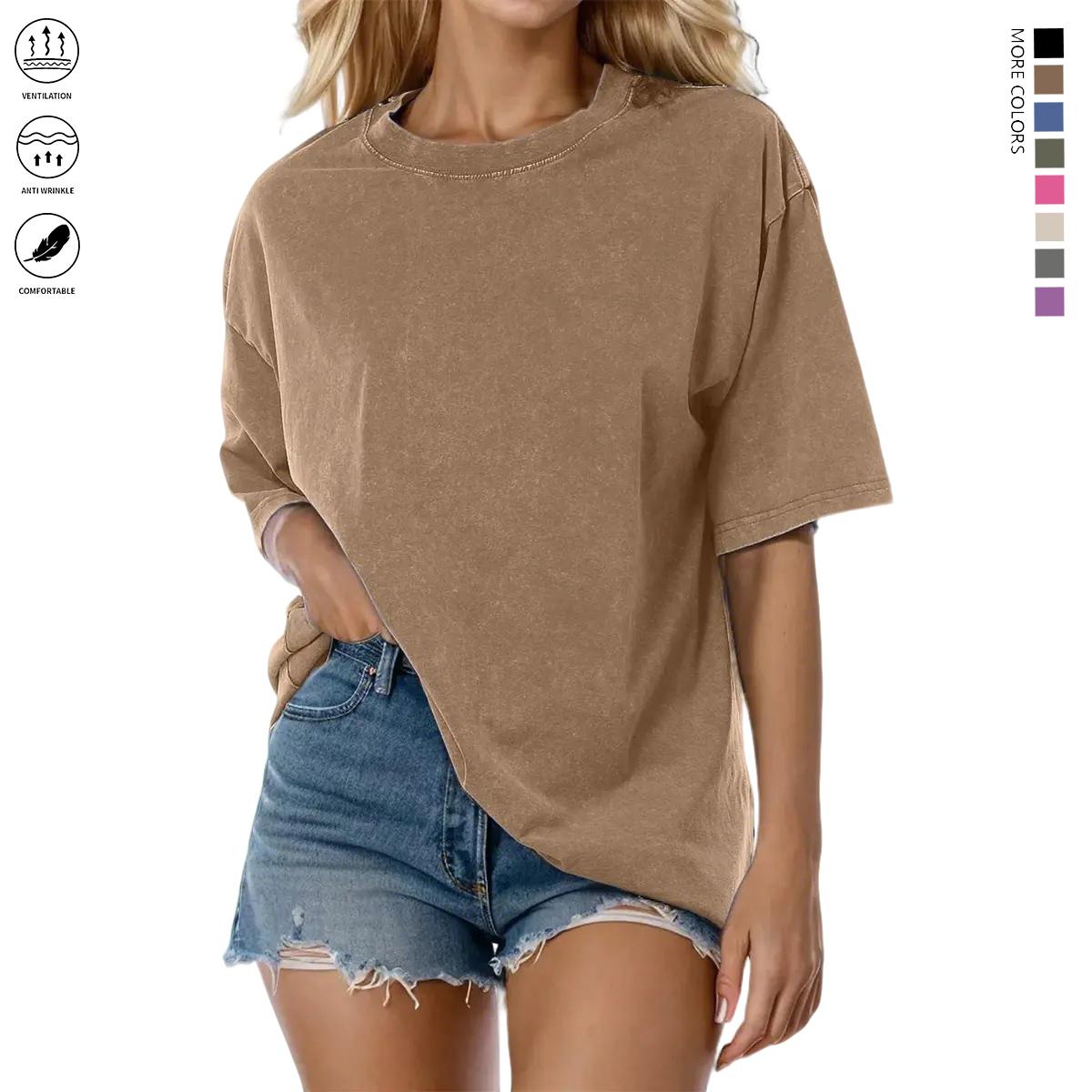 6PCS women’s vintage casual short-sleeve T-shirts, spring/summer casual wear, an ideal choice for holidays and outings, perfect for gifting family and friends for Easter, Mother’s Day, Independence Day, and other holidays. tshirt women