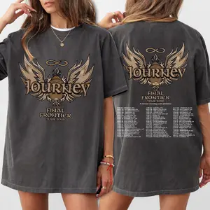 [SALE UP TO 50%] Journey Final Frontier Tour 2026 Two Sides T-Shirt, Vintage Rock Concert 90s Style Graphic Tee