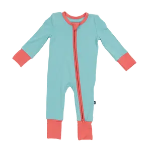 Limited Edition Convertible Footed Romper in Electric Blue