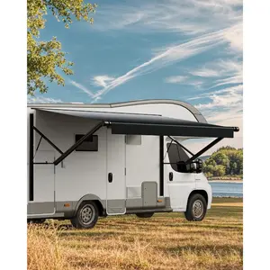 VEVOR Motorized RV Awning Complete Kit, 20' Retractable Awning with Aluminum Alloy Frame, Outdoor Trailer Awning, Fit for Most RVs(Black Fade)VEVOR Super Brand Day
