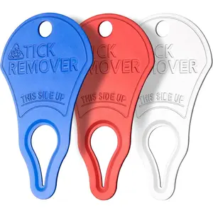 3 Pack Portable Tick Removal Tools, Tick Remover Tools for Dogs, Pets and Humans, Efficient, Safe and Reliable, Tick Key Essentials for Outdoor Activities