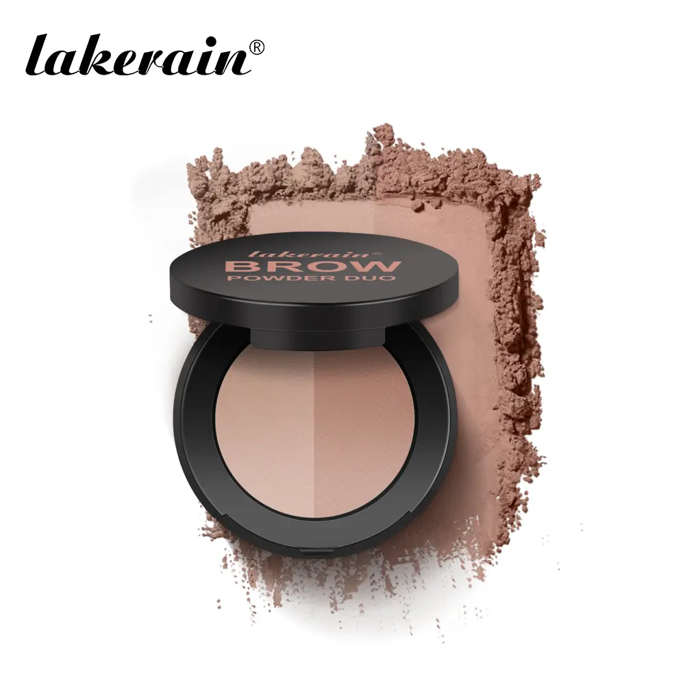 ​2-in-1 Double Color Eyebrow Powder, High-Pigment & Long-Lasting, Waterproof & Smudge-Proof, Multi-Functional for Eyebrows, Contouring & Nose Shading, Natural Matte Finish, Easy to Blend for Beginners​