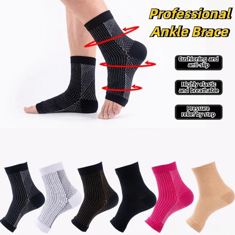 2PCS/Pair Nano Socks Neuropathy Socks for Women Men Compression Socks for Neuropathy Pain Ankle Brace Plantar Fasciitis