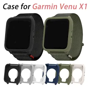 Soft protective shell For Garmin Venu X1 smart watch strap Anti-drop Screen protector bumper For Garmin Venu X1 cover