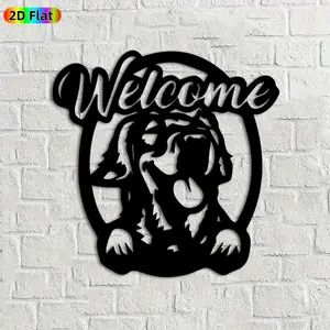1pc Welcome Bear Metal Wall Art, Friendly Welcome Bear Statue Mural, Ideal Gift for New Year, Easter, Animal Decor Enthusiasts, Weather-Resistant Metal Wall Decor Wall Sculptures, Perfect for Outdoor Wall & Garden Fence Bear Enthusiasts