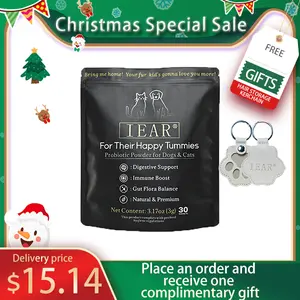[Limited to 100 orders]IEAR Pet Probiotics, Digestive and Immune Health in Dogs and Cats.  natural premium ingredients balances gut flora, relieves diarrhea, and boosts immunity. native pet daily suppleme Diges Canine Nutritional Supplement
