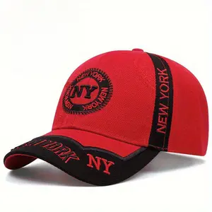 1 piece New Youth color baseball cap Round Label New York Embroidery Hip Hop style Adjustable Trucker Cap Golf cap perfect for gift giving and travel snapback baseball cap cotton hat