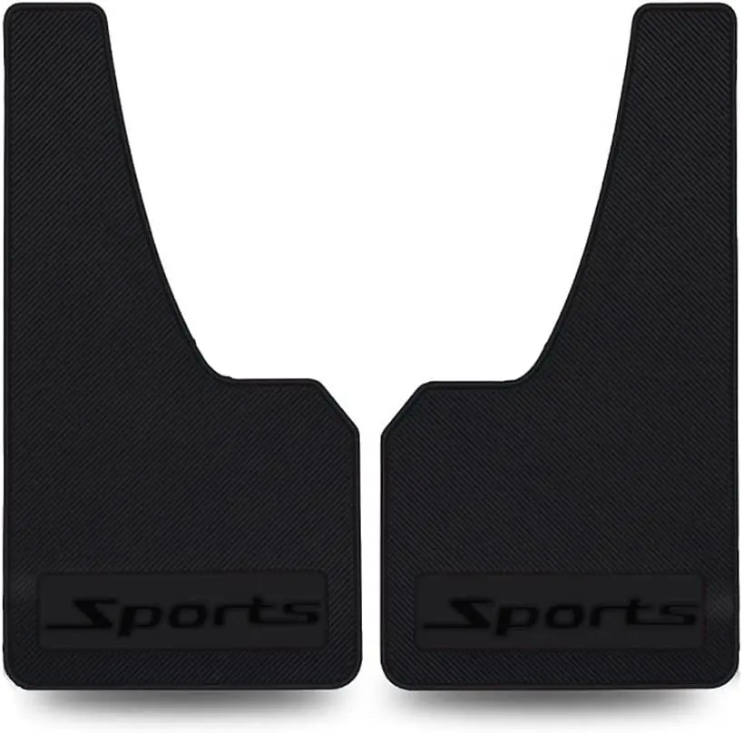 Universal  Mud Flaps Rubber Mudguard Splash Guards Rubber Mudguard for Universal  Mud Flaps Guards Splash Front Or Rear GuardsBlack