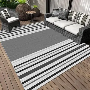 Outdoor Rug, Waterproof Reversible Patio Rug, Indoor Outdoor Area Rug for Patio Deck Balcony, Picnic Beach Outdoor Decor