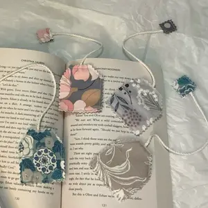 Teabag fabric bookmarks