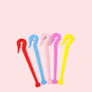 2pc Hair Tie Cutter Set - Pain Free Rubber Band Remover for Toddler Girls & Kids - Professional Elastic Hair Tie Cutter Tool for No-Damage Styling(Purple, pink)