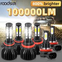 6pcs high beam+low beam+fog