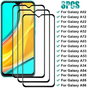 Tempered Glass For Samsung Galaxy A12 A52S A72 A22 A32 5G Screen Protector for Samsung A73 A53 A33 A13 A03S A34 A54 A35 A55 A56